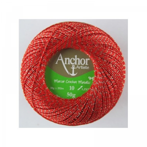 Linhas Mercer Crochet Metalic Etq:10 (50gr)