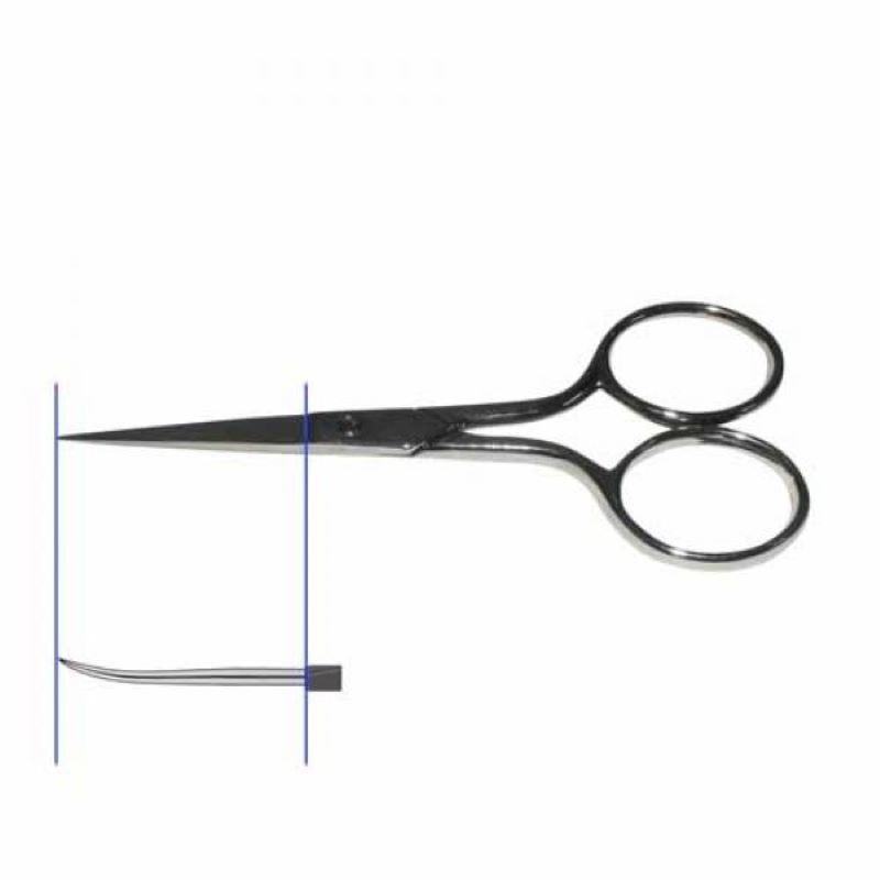 Tesoura Bordar Curva Niquelada 4"(10cm) - IDEAS