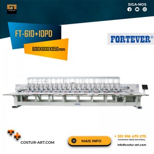Máquina de Bordar FORTEVER FT-610+10PD(600x600x850mm)