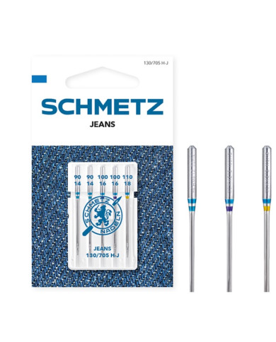 Agulhas Máquina de Costura Doméstica (Jeans) - Schmetz