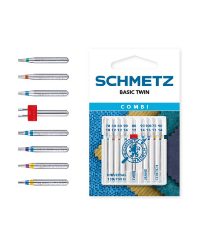 Sortido de agulhas para máquina de Costura Doméstica - Schmetz