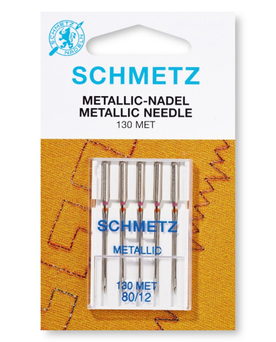 Agulhas Máquina de Costura Doméstica Nº 80 (FIOS METÁLICOS) - Schmetz