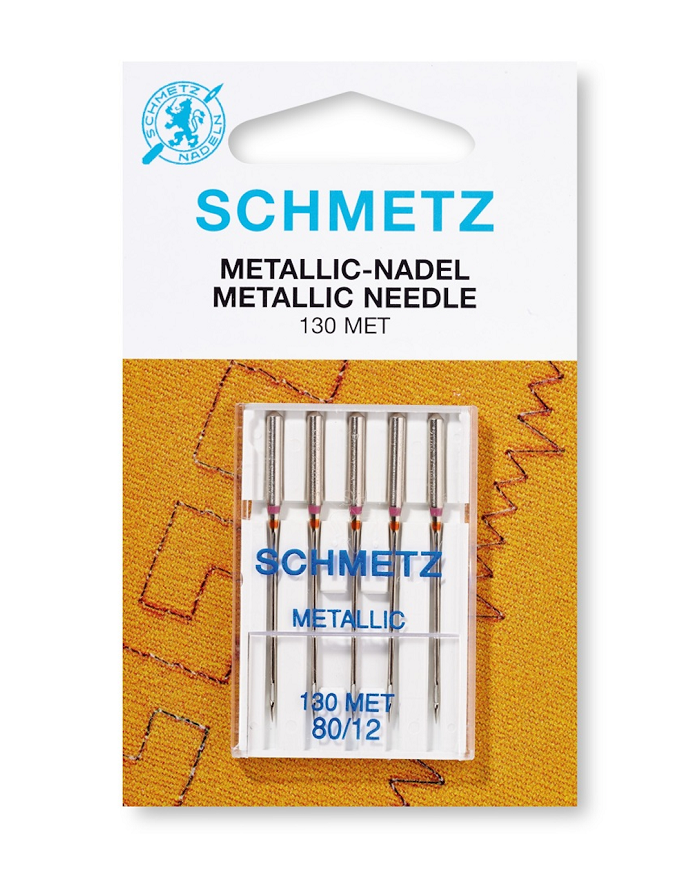 Agulhas Máquina de Costura Doméstica Nº 80 (FIOS METÁLICOS) - Schmetz