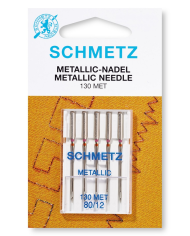 Agulhas Máquina de Costura Doméstica Nº 80 (FIOS METÁLICOS) - Schmetz