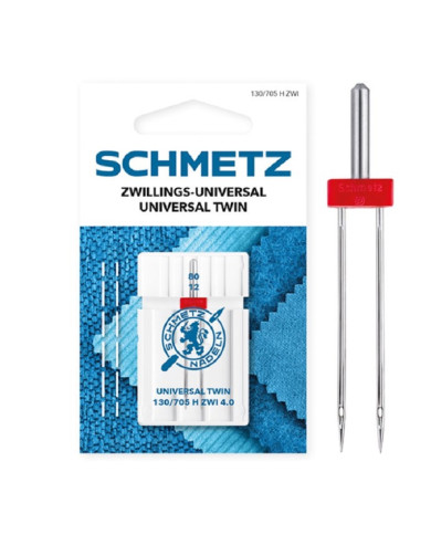 Agulha Máquina de Costura Doméstica Dupla Universal - Schmetz