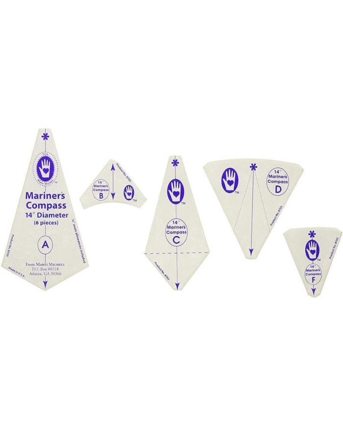 14" Mariner's Compass Template Set