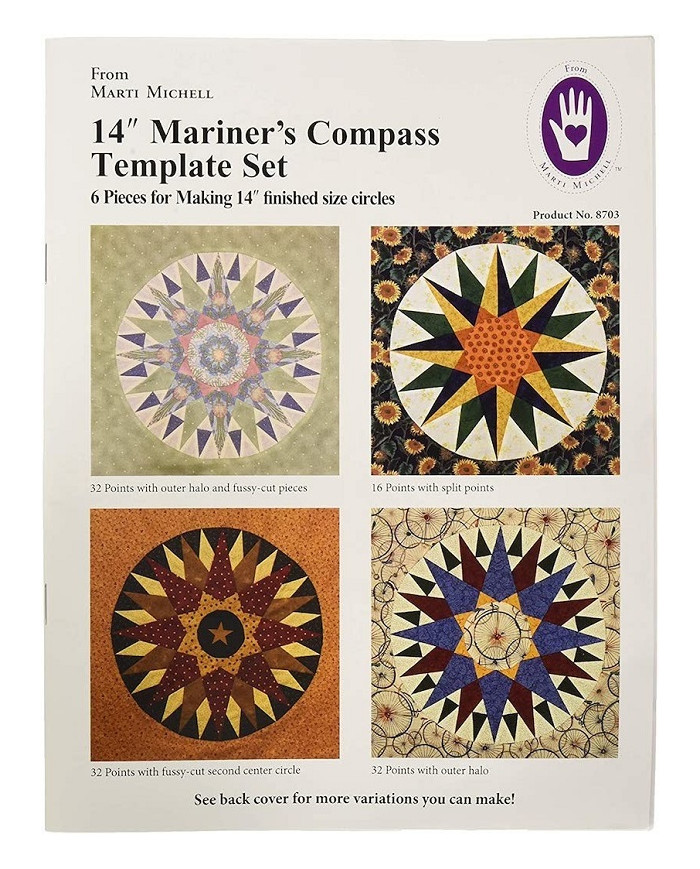 14" Mariner's Compass Template Set