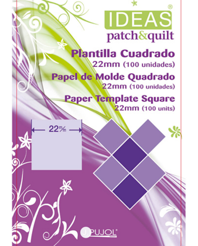 Molde Patchwork Quadrado 22mm 100uni - IDEAS