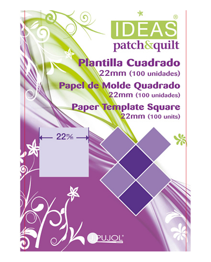 Molde Patchwork Quadrado 22mm 100uni - IDEAS