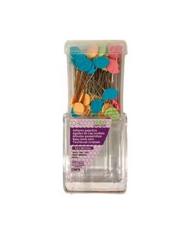 Alfinetes Patchwork Passarinhos 60uni - IDEAS