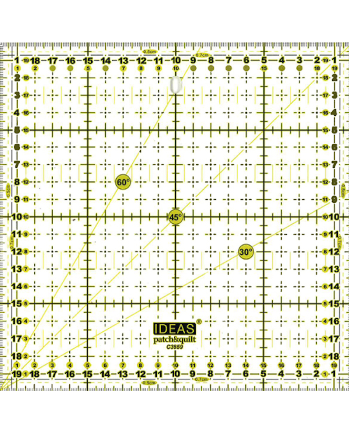 Régua Patchwork 20x20cm - IDEAS