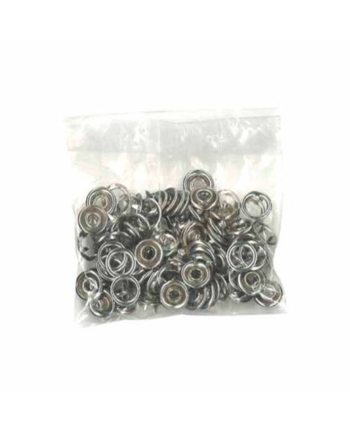 Molas de Pressão 10mm - Prata (25 unidades) - IDEAS