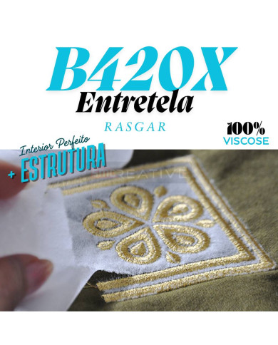 Entretela Multidirecional de Rasgar 100% Viscose 75gr/m2 1M(L)