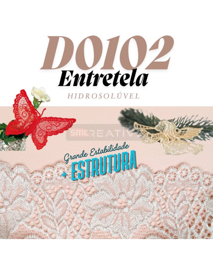 Entretela Hidrosolúvel p/ Bordar 38gr/m2 1.5M(L)
