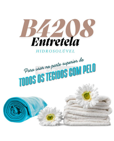Entretela Hidrosolúvel p/ Bordar 30gr/m2 1M(L) (Transparente)