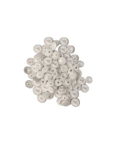 Molas de Pressão Plástico - Branco - 20unidades - 12mm - IDEAS