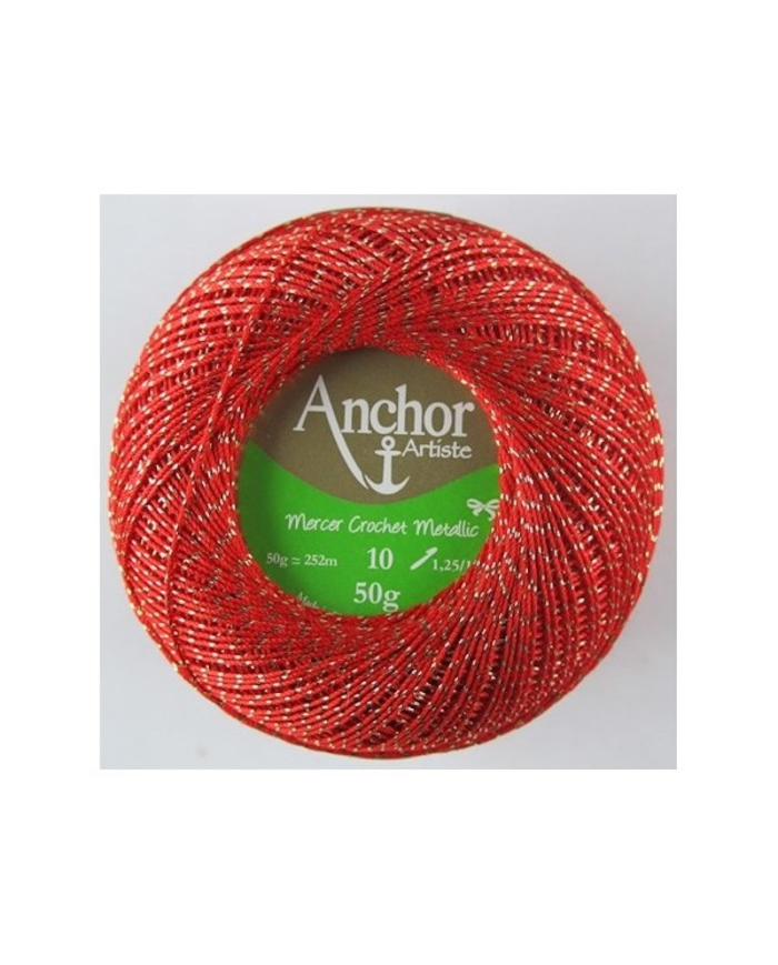 Linhas Mercer Crochet Metalic Etq:10 (50gr) - Anchor