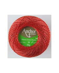Linhas Mercer Crochet Metalic Etq:10 (50gr) - Anchor