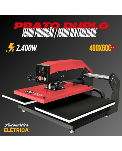 Prensa Térmica SMC POWER PRESSER c/ prato duplo 40x60cm