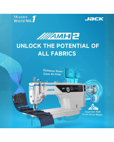 MÁQUINA DE COSTURA PONTO CORRIDO JACK A5E-B A.M.H.2