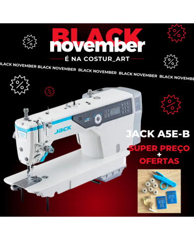 MÁQUINA DE COSTURA PONTO CORRIDO JACK A5E-B A.M.H.2