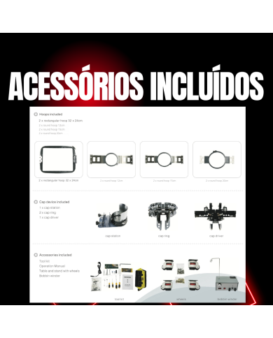Máquina de Bordar FORTEVER HALO-100 + Kit Magnéticos