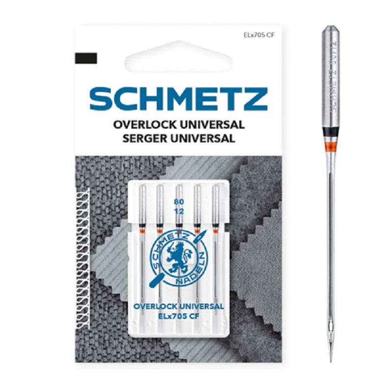 Agulhas Máquina Doméstica Overlock Nº80 - Schmetz