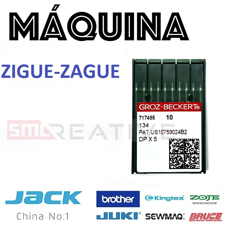 Agulhas para Máquina de Costura Insdustrial (Zigue-Zague)(20U) - Groz-Beckert