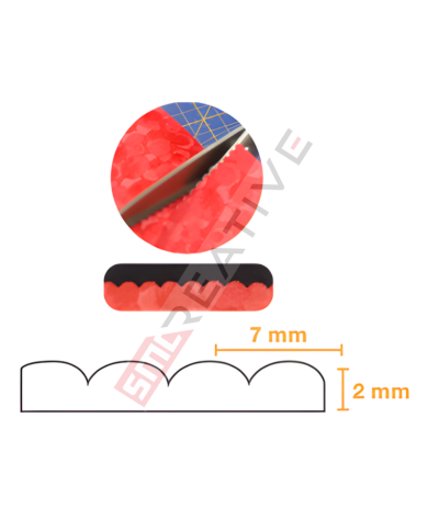 Tesoura de Costura Ondas de 9 1/2" (24cm) (7mm de corte) - IDEAS