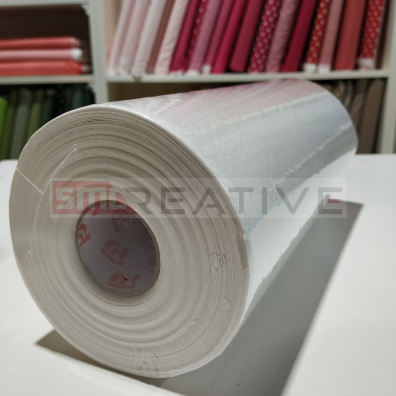 Rolo de Entretela Rasgar 100% Algodão Reciclado 25Mx30CM - Branco