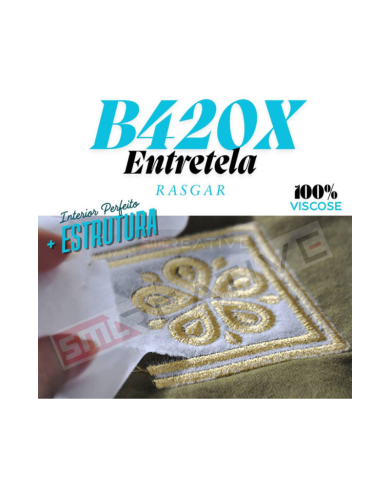 Entretela Multidirecional de Rasgar 100% Viscose 75gr/m2 1M(L)