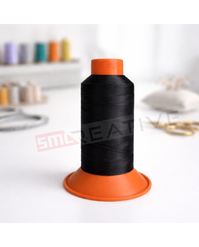 Linha de Bordar à Máquina - Polyester Et.180 (3000M) p/ Pormenores - Preto