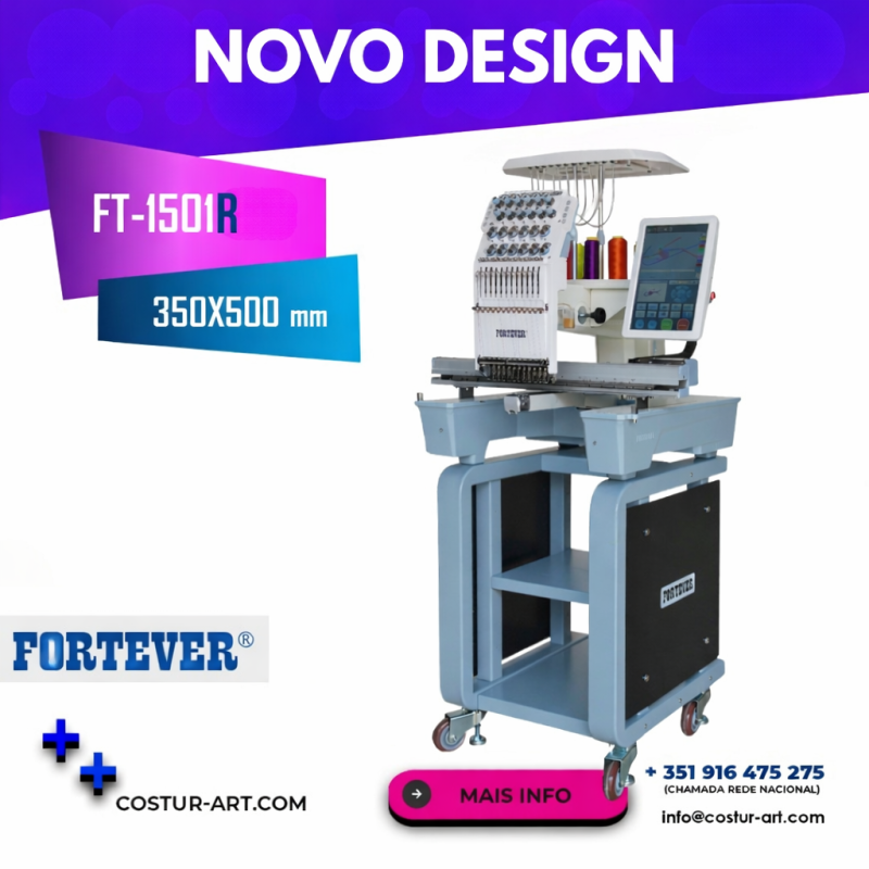 Máquina de Bordar FORTEVER FT-1501R(350x500mm)