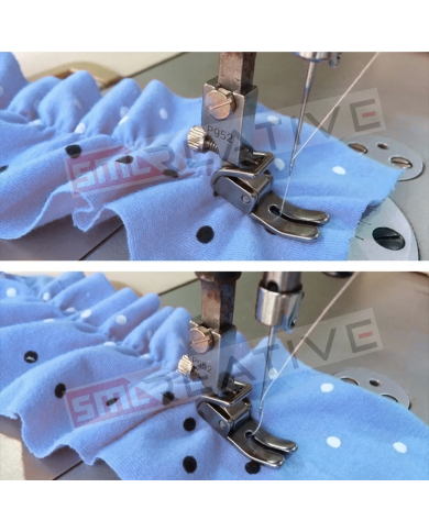 Calcador de Franzir Ajustável - Máquina de Costura Industrial