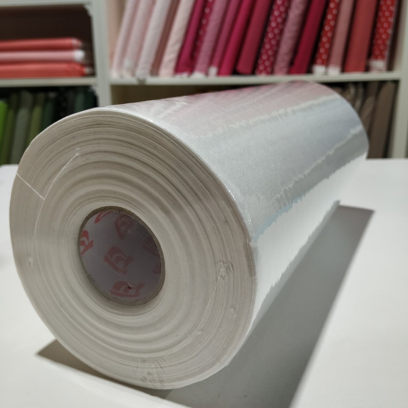 Rolo de Entretela de Rasgar Multidirecional - 100% Celulose - 50gr/m2 - 25Mx39CM - Branca