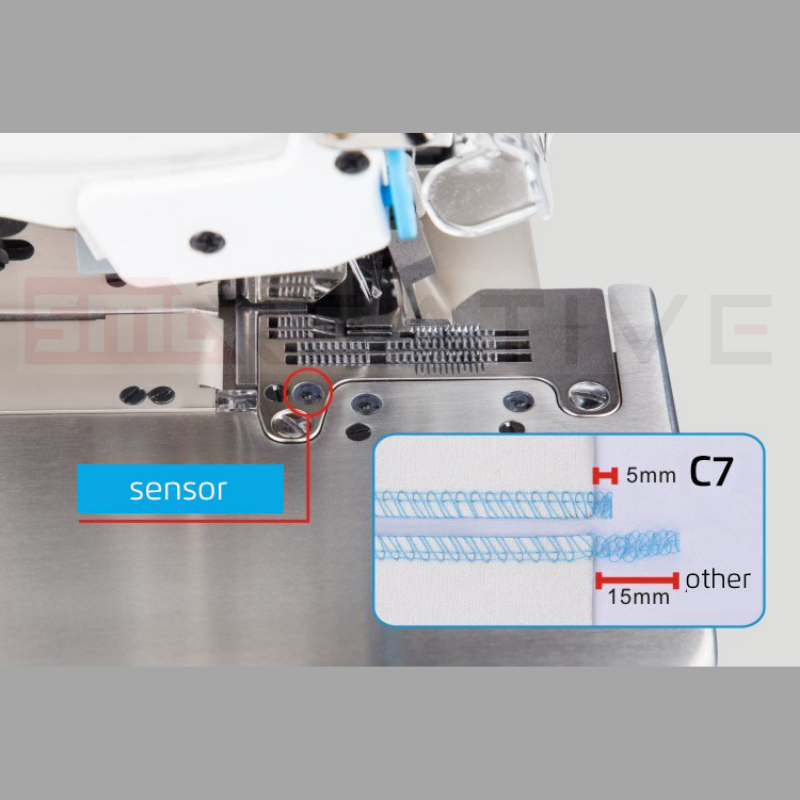 Máquina de Corte e Cose JACK C7 - 2 Agulhas, 4 Fios