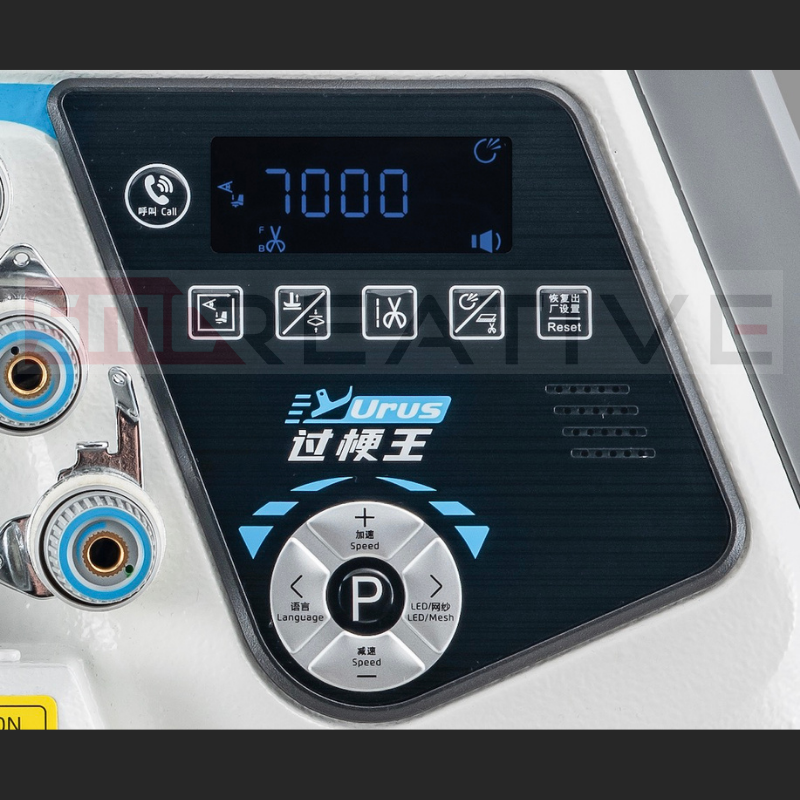 Máquina de Corte e Cose JACK C7 - 2 Agulhas, 4 Fios