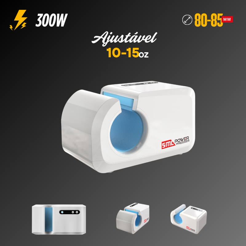 Prensa Elétrica p/ Canecas SMC POWER PRESSER 10-15OZ Horizontal