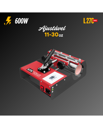 Prensa manual p/Canecas/Garrafas SMC POWER PRESSER 11-30OZ Horizontal