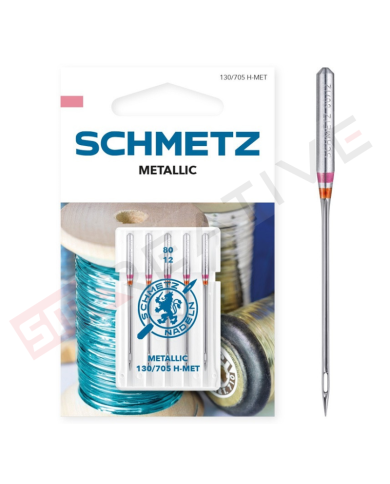 Agulhas Máquina de Costura Doméstica Nº 80 (FIOS METÁLICOS) - Schmetz