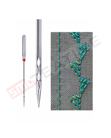 Agulha Máquina de Costura Doméstica Double Eye Nº80 - Schmetz