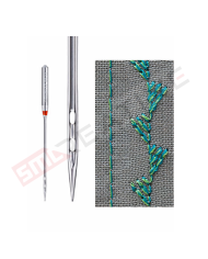 Agulha Máquina de Costura Doméstica Double Eye Nº80 - Schmetz