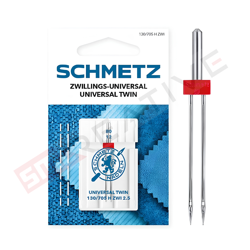 Agulha Máquina de Costura Doméstica Dupla Universal - Schmetz