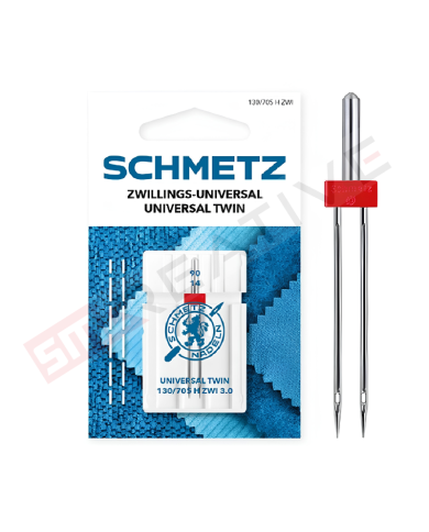 Agulha Máquina de Costura Doméstica Dupla Universal - Schmetz