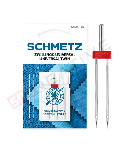 Agulha Máquina de Costura Doméstica Dupla Universal - Schmetz