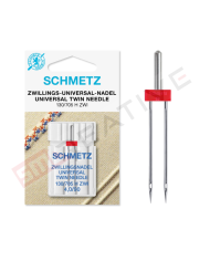 Agulha Máquina de Costura Doméstica Dupla Universal - Schmetz