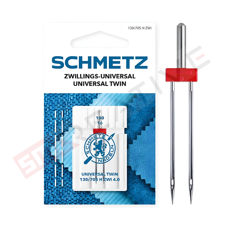 Agulha Máquina de Costura Doméstica Dupla Universal - Schmetz