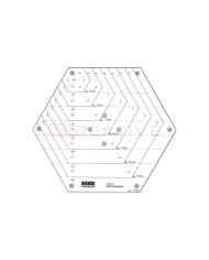 Régua Patchwork Triangular 20cm 60º - IDEAS