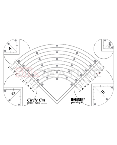 Régua "Circulo Criativo" 3-17cm - IDEAS