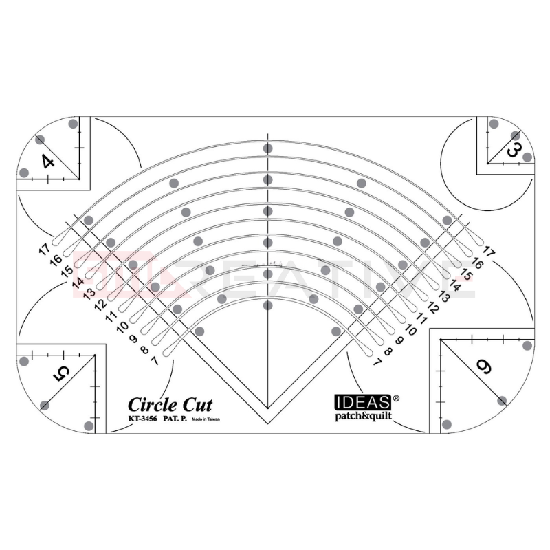 Régua "Circulo Criativo" 3-17cm - IDEAS